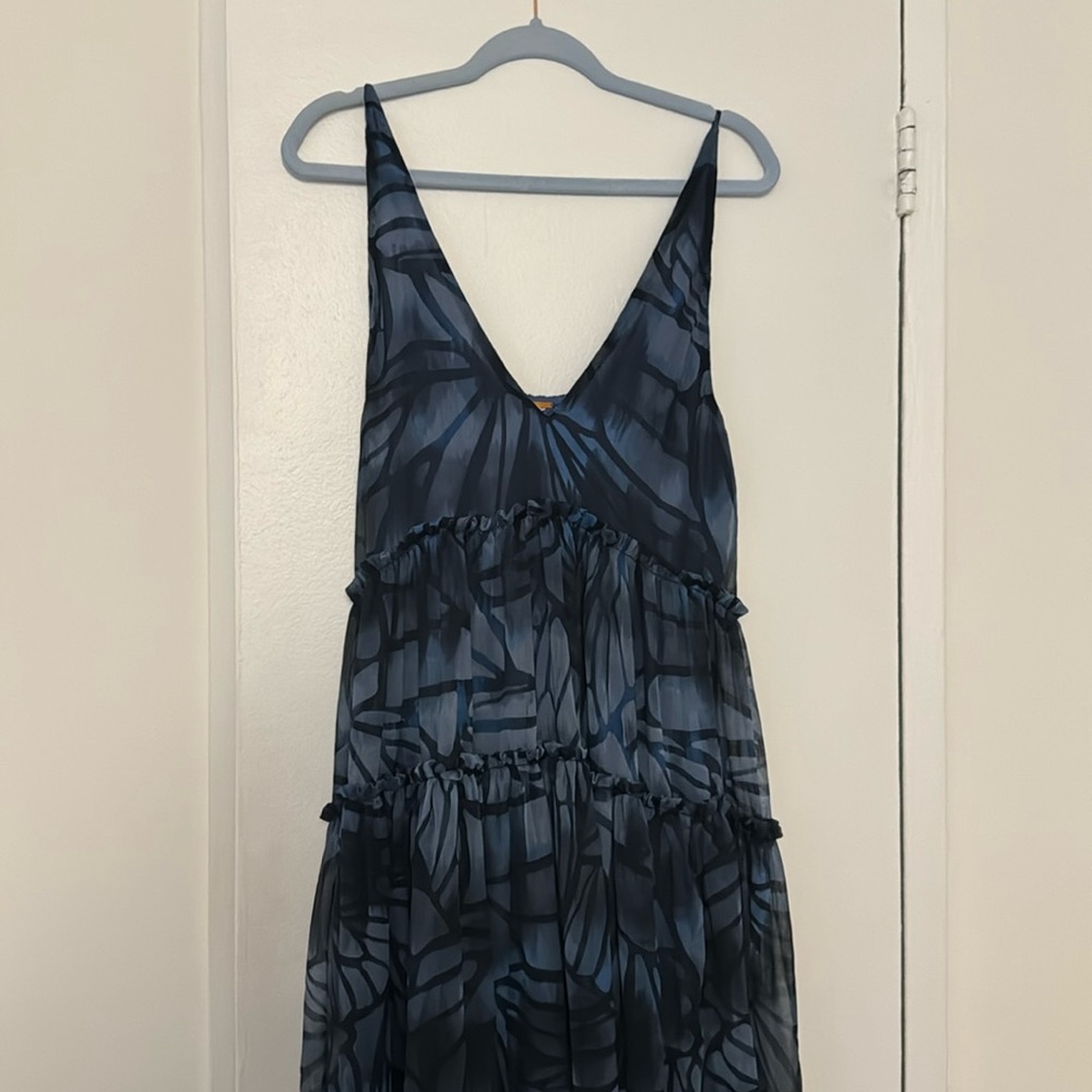 Free people blue pattern dress
